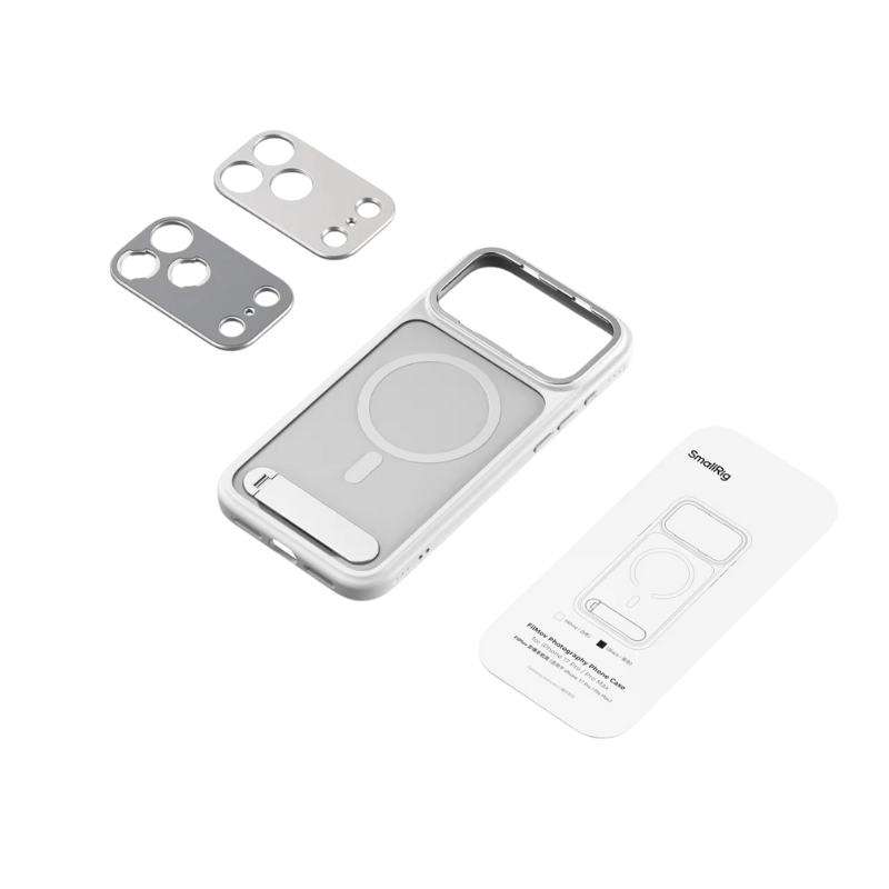 Premium iPhone Case — Lightweight Photography Cover with 67mm Magnetic Filter Support, T-Mount & 17mm Lens Backplates, MagSafe Compatibility, Kickstand & MIL-Grade Protection