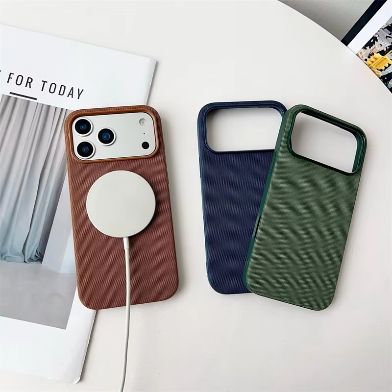 Premium iPhone Case — MagSafe Magnetic Business Cover with Wireless Charging, Full Protection, Durable Polyester Fiber Design