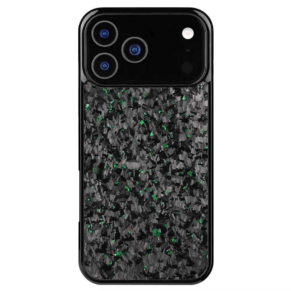 Premium iPhone Case — Real Forged Carbon Fiber MagSafe Cover with Shockproof Full-Coverage TPU Hybrid Design & Non-Slip Textured Finish