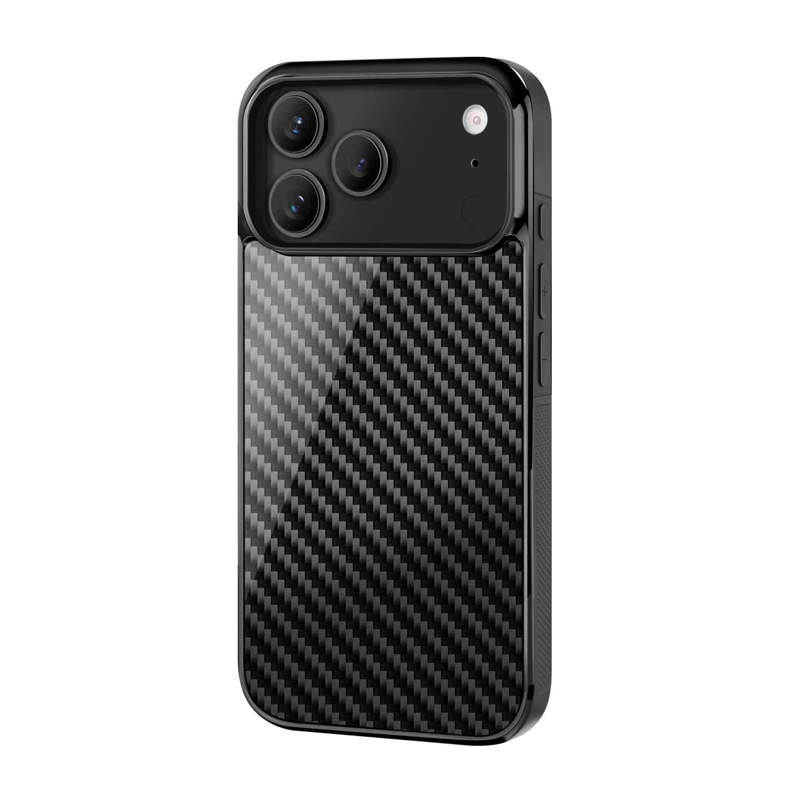Premium iPhone Case — Real Forged Carbon Fiber MagSafe Cover with Shockproof Full-Coverage TPU Hybrid Design & Non-Slip Textured Finish