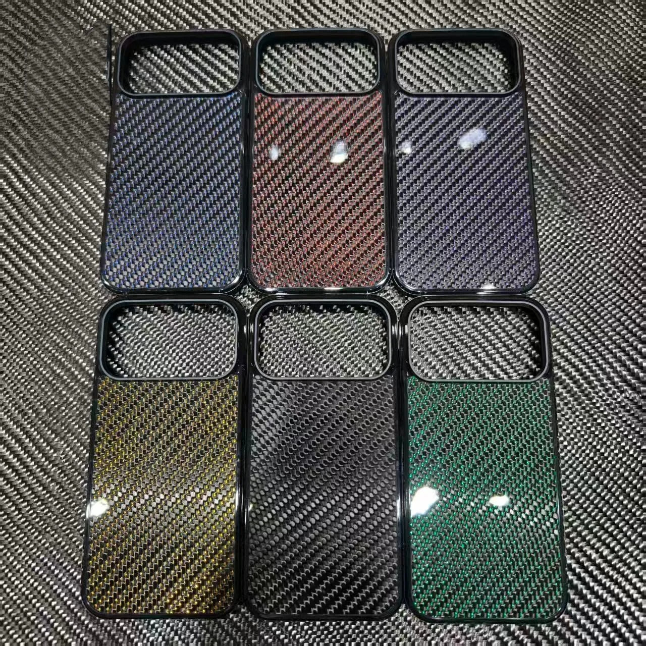 Premium iPhone Case — Real Woven Carbon Fiber MagSafe Cover with Shockproof Dual-Layer Full-Coverage Protection & Lightweight Non-Slip Design