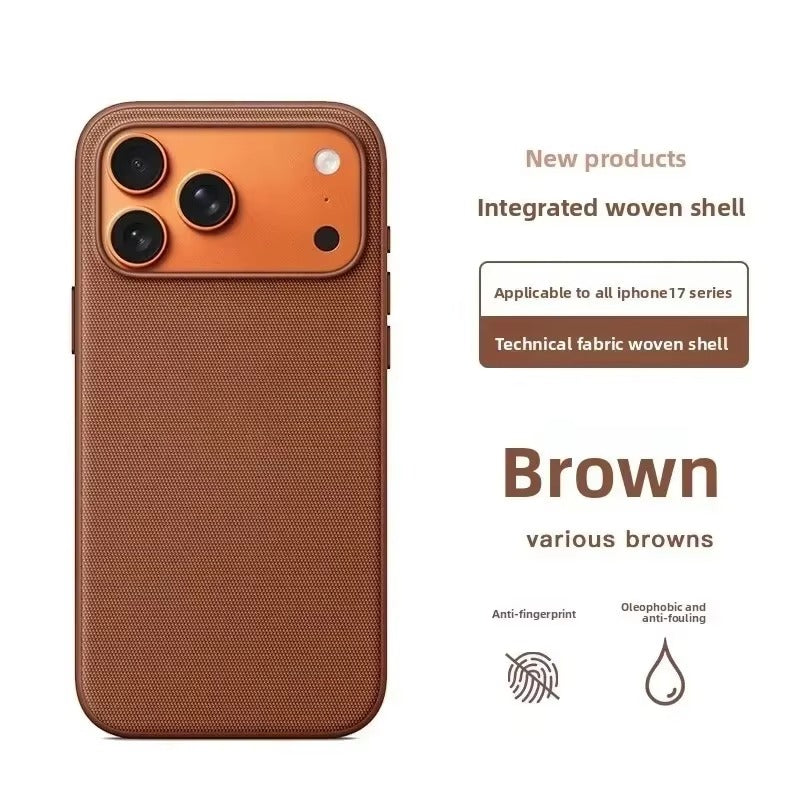 Premium iPhone Case — Woven MagSafe Strong Magnetic Cover with Wireless Charging, Anti-Fingerprint Non-Slip Waterproof Fabric Design