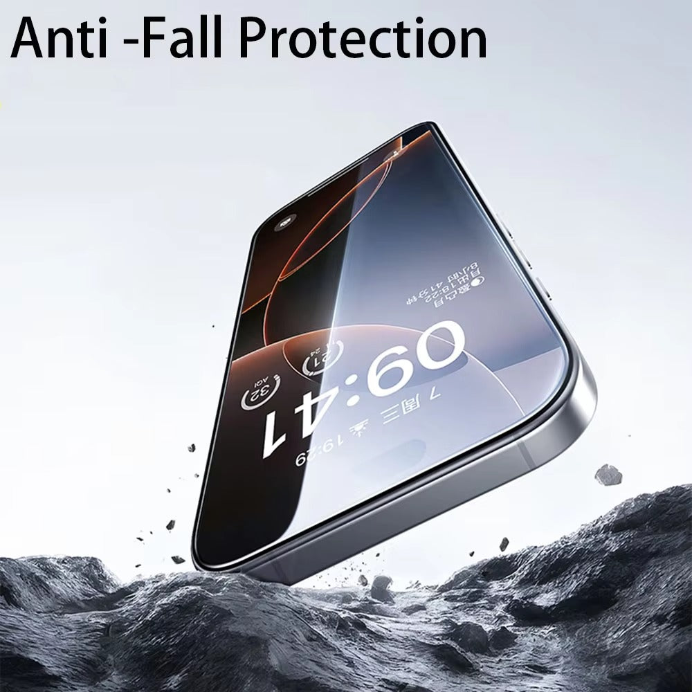 Premium iPhone Full Cover Tempered Glass Screen Protector – Clear HD Front Protection, Anti-Fingerprint, Anti-Scratch & Shatter-Resistant Protective Glass
