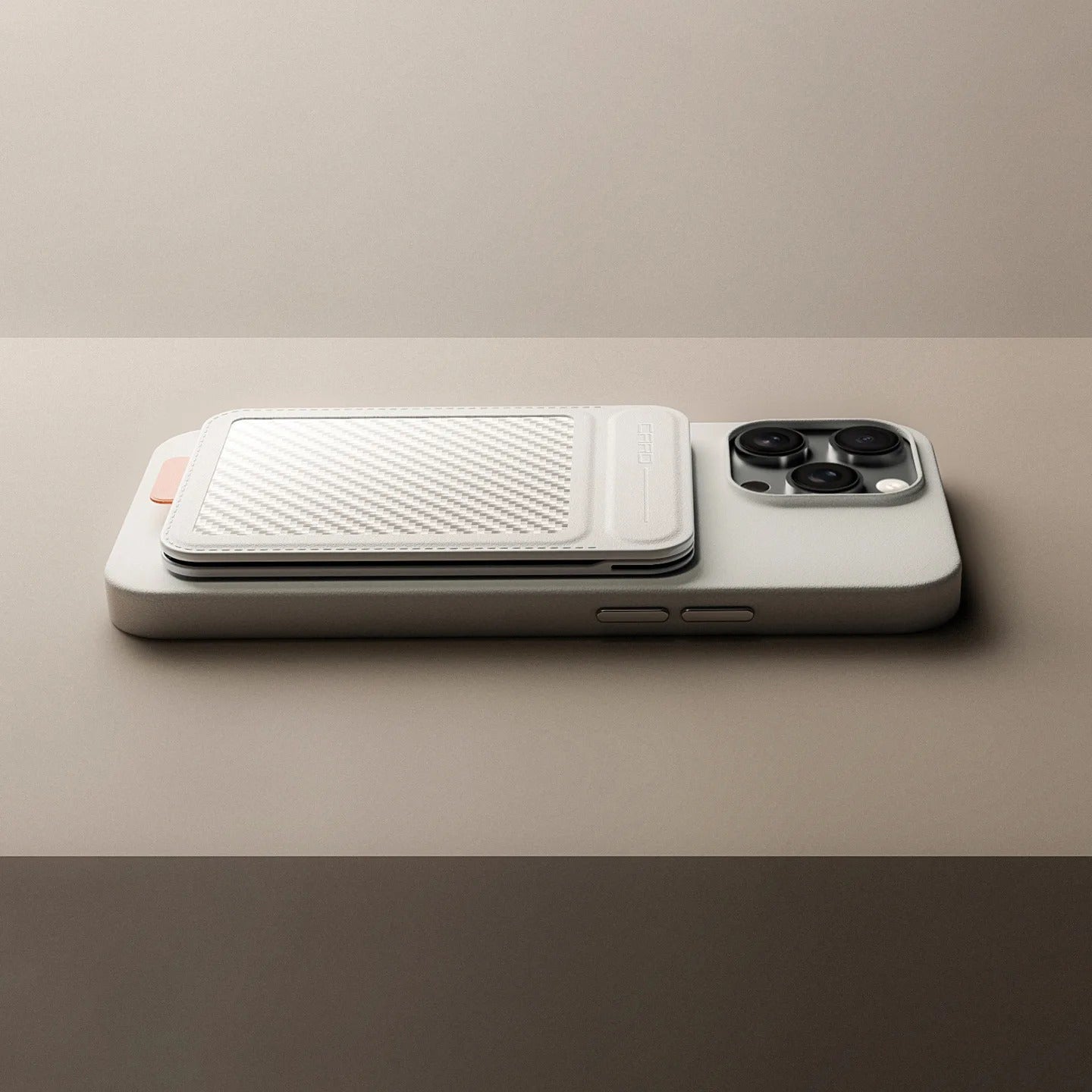 Premium iPhone MagSafe Card Holder with Stand, Genuine Carbon Fiber Business Wallet with RFID Protection & Secure Credit Card Storage