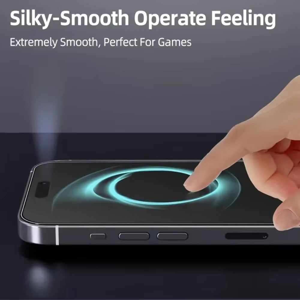 Premium iPhone Matte Privacy Screen Protector – Oleophobic Tempered Glass with Anti-Spy Protection, Anti-Fingerprint, Anti-Scratch & Shatter-Resistant HD Glass