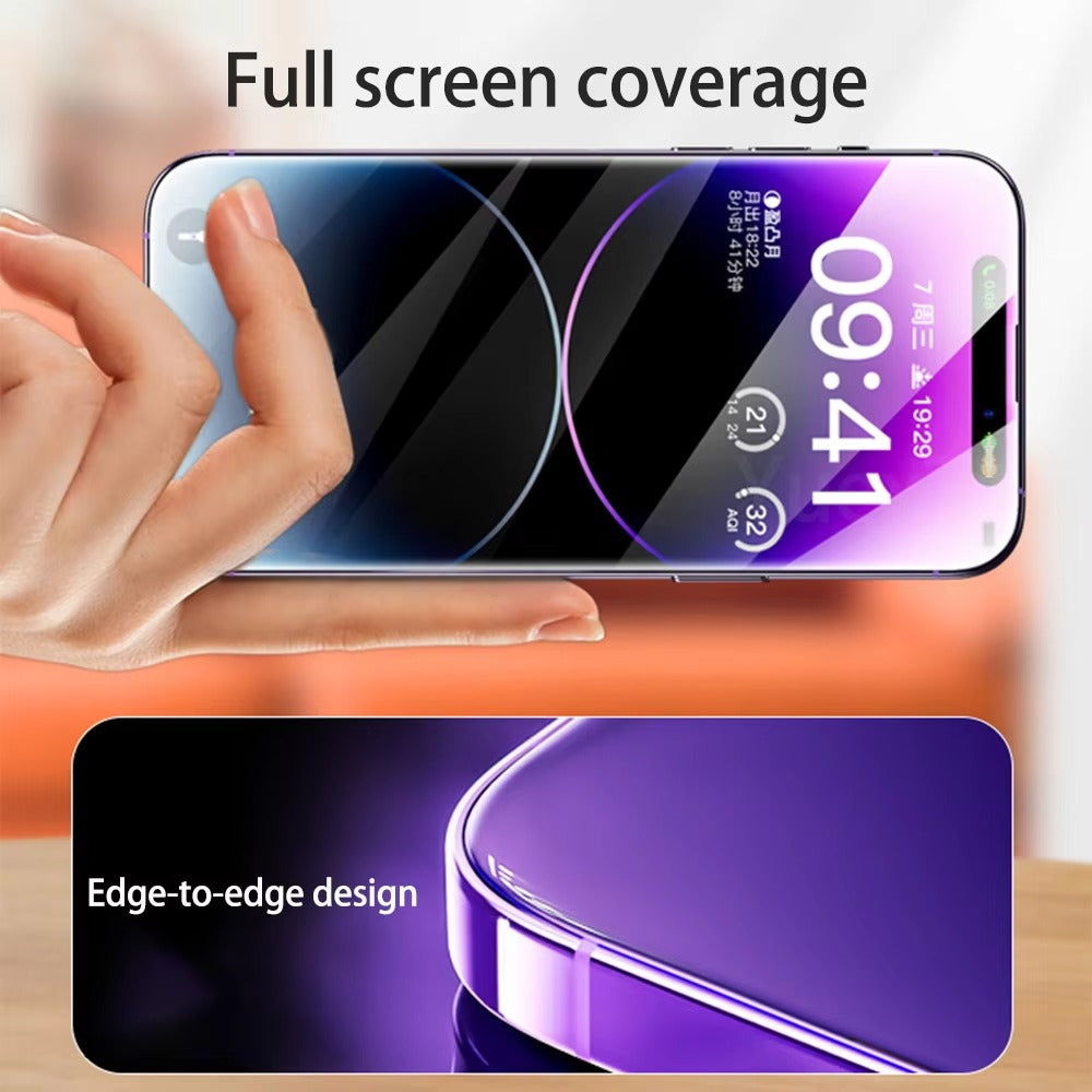 Premium iPhone Privacy Screen Protector – Anti-Spy Tempered Glass, Full Screen Front Protection, Clear View Display, Scratch-Resistant Protective Glass