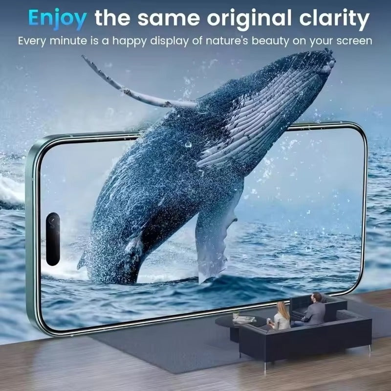 Premium iPhone Tempered Glass Screen Protector 4PCS – HD Clear Anti-Scratch, Anti-Shatter Full Protection Glass Film