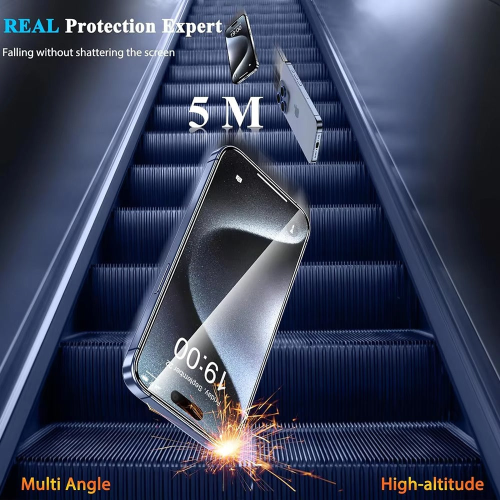 Premium iPhone Tempered Glass Screen Protector 4PCS – HD Clear Anti-Scratch, Anti-Shatter Full Protection Glass Film