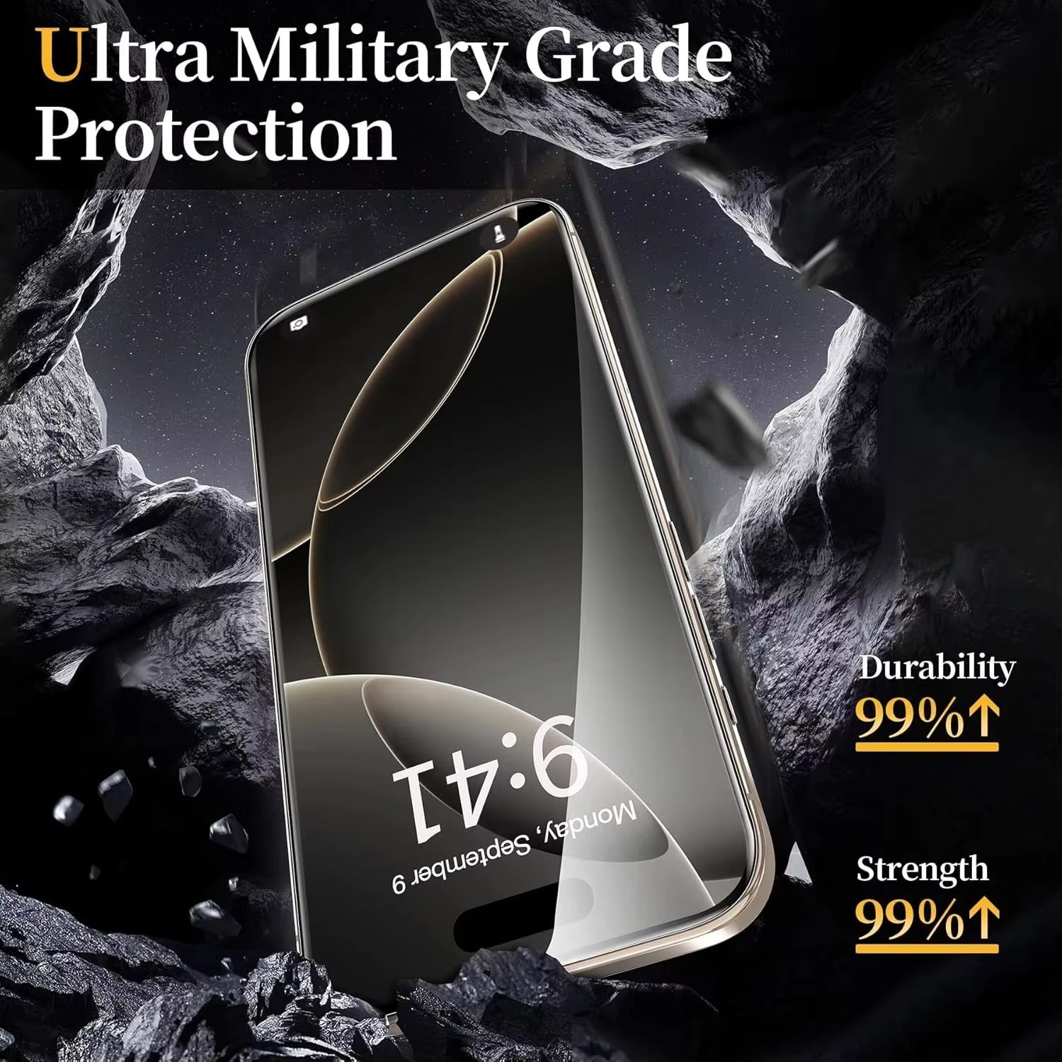 Premium iPhone Tempered Glass Screen Protector 4PCS – HD Clear Anti-Scratch, Anti-Shatter Full Protection Glass Film