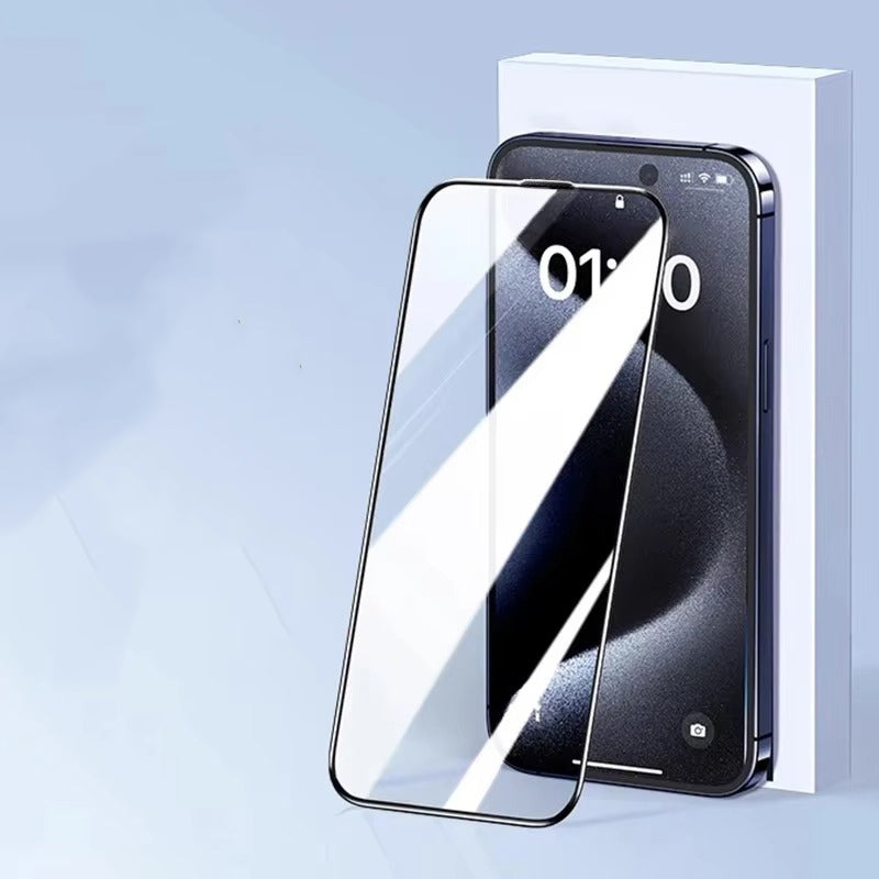 Premium iPhone Tempered Glass Screen Protector – HD Clear Full Screen Protection, Anti-Blue Light, Anti-Scratch & Shatter-Resistant Glass, Smooth Touch