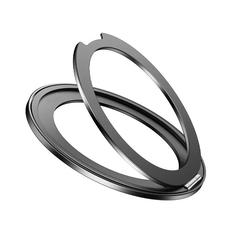 Refined iPhone Magnetic Ring Phone Holder, Slim Aluminum Metal Grip with 360° Rotation, Multi-Angle Stand & Secure MagSafe Hold