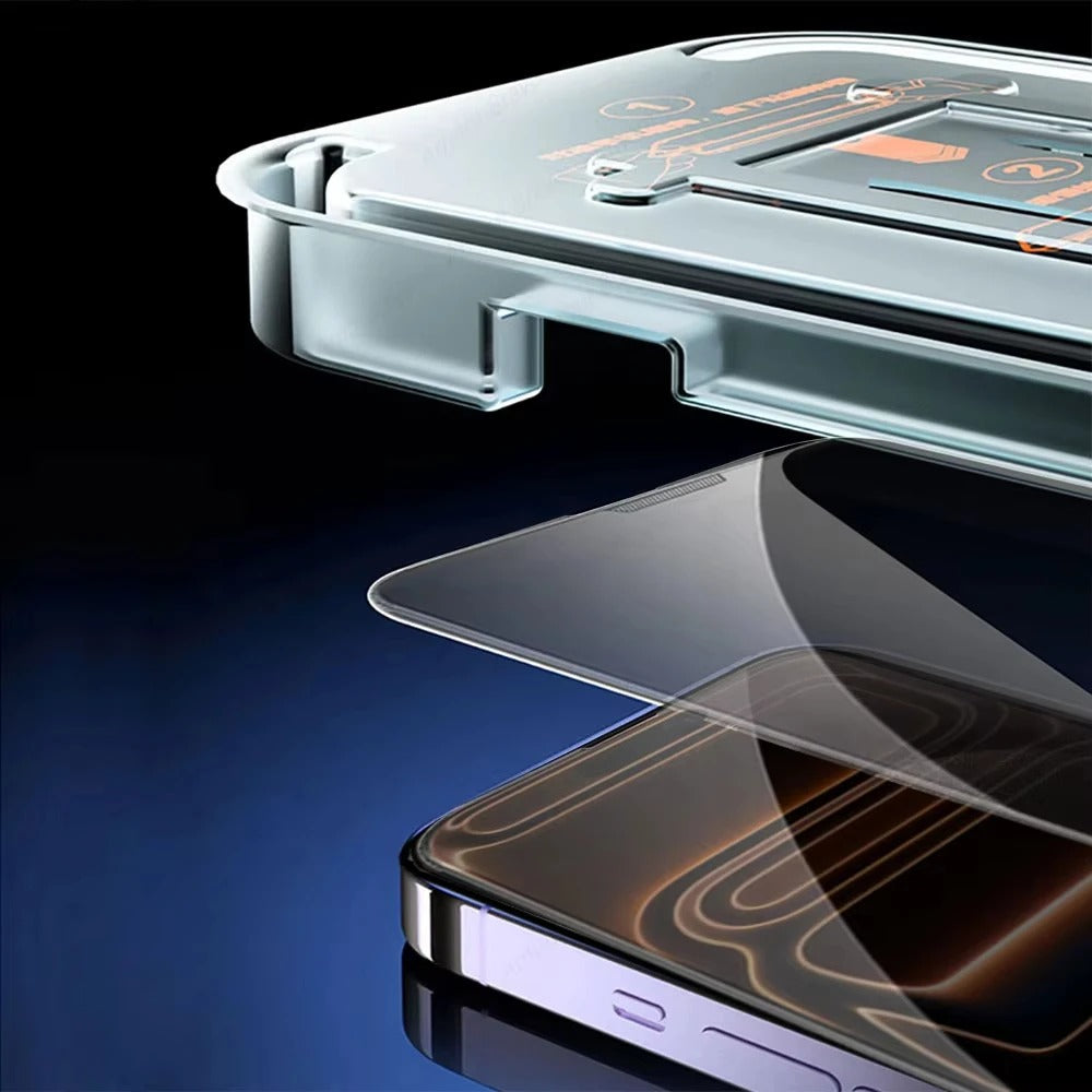 Refined iPhone Privacy Screen Protector – Anti-Spy Tempered Glass with Full Display Coverage, Scratch-Resistant & Shatter-Protective Front Screen Shield