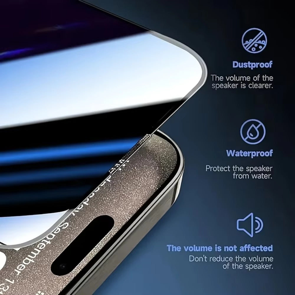Refined iPhone Privacy Screen Protector – Anti-Spy Tempered Glass with Full Display Coverage, Scratch-Resistant & Shatter-Protective Front Screen Shield