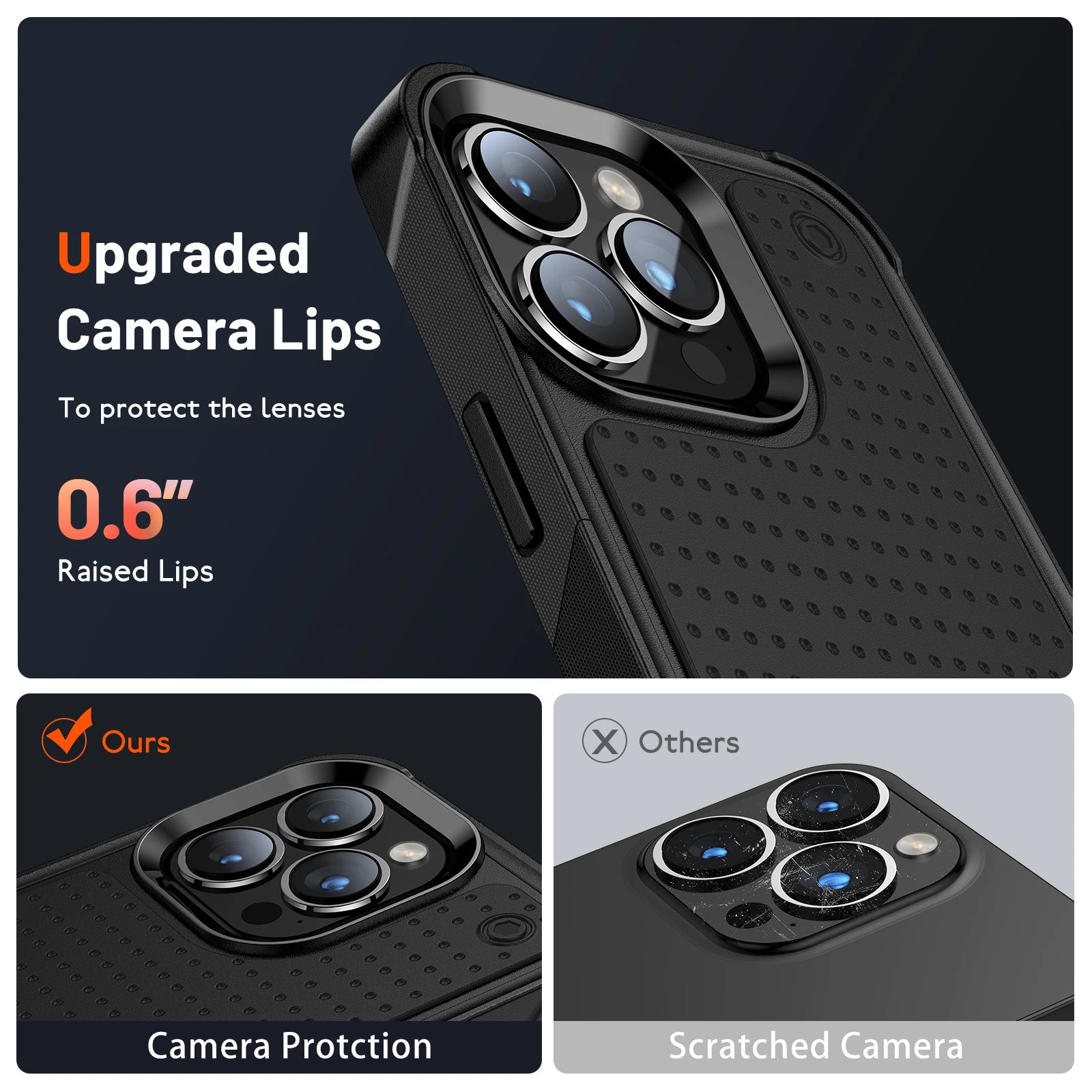 Rugged Shockproof iPhone Case — Military Grade Armor Bumper Cover with Heavy-Duty Protection, Anti-Fingerprint Matte Grip, Scratch & Drop Resistant