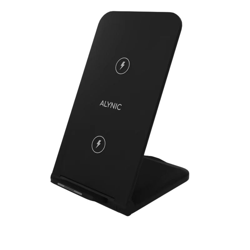 Rugged Wireless Charger Station Stand, 100W Fast-Charge Desktop Dock with Adjustable Phone Holder and Charging Indicator