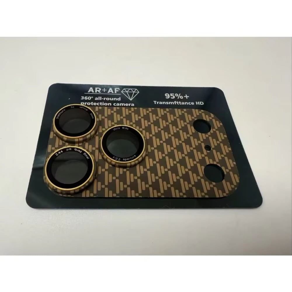 Rugged iPhone Kevlar Carbon Fiber Camera Lens Protector, Full-Cover Glass Shield with Precision Fit, Scratch Resistance & Impact Protection