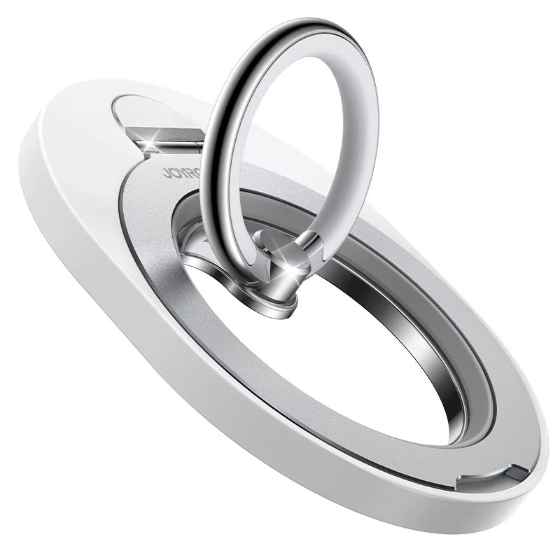 Rugged iPhone Magnetic Ring Phone Holder, Strong MagSafe Grip Stand with 360° Rotating Finger Ring, Metal Kickstand & Secure Hold