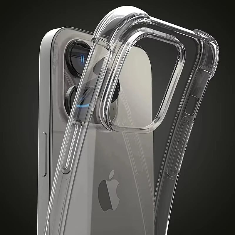 Ultra-Thin iPhone Case — Clear Silicone Full Coverage, Anti-Fingerprint, Anti-Scratch, Dustproof, Lightweight, Waterproof, Non-Slip Back Cover