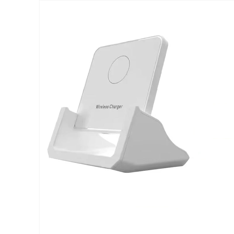 Ultra-Slim Wireless Charger Pad Stand, 30W Fast-Charge Desktop Dock with Charging Indicator for Smartphones