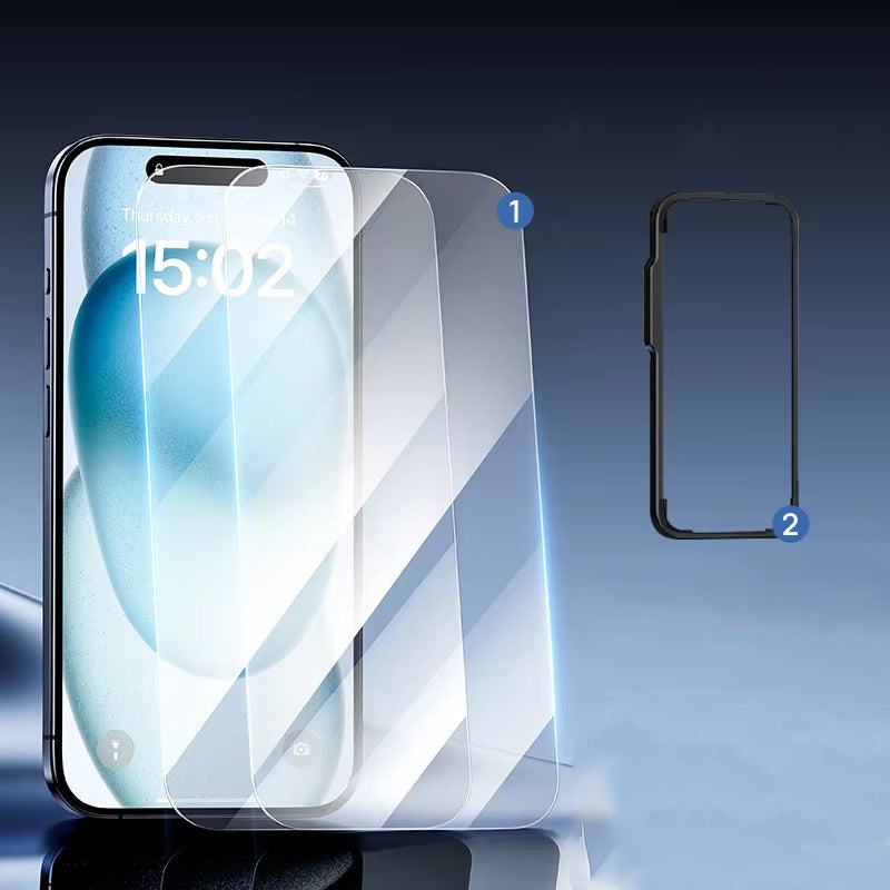 Ultra-Slim iPhone Anti-Peeping Screen Protector – Clear Edge Privacy Tempered Glass with Discreet Viewing Protection, Smooth Touch & Scratch Resistance
