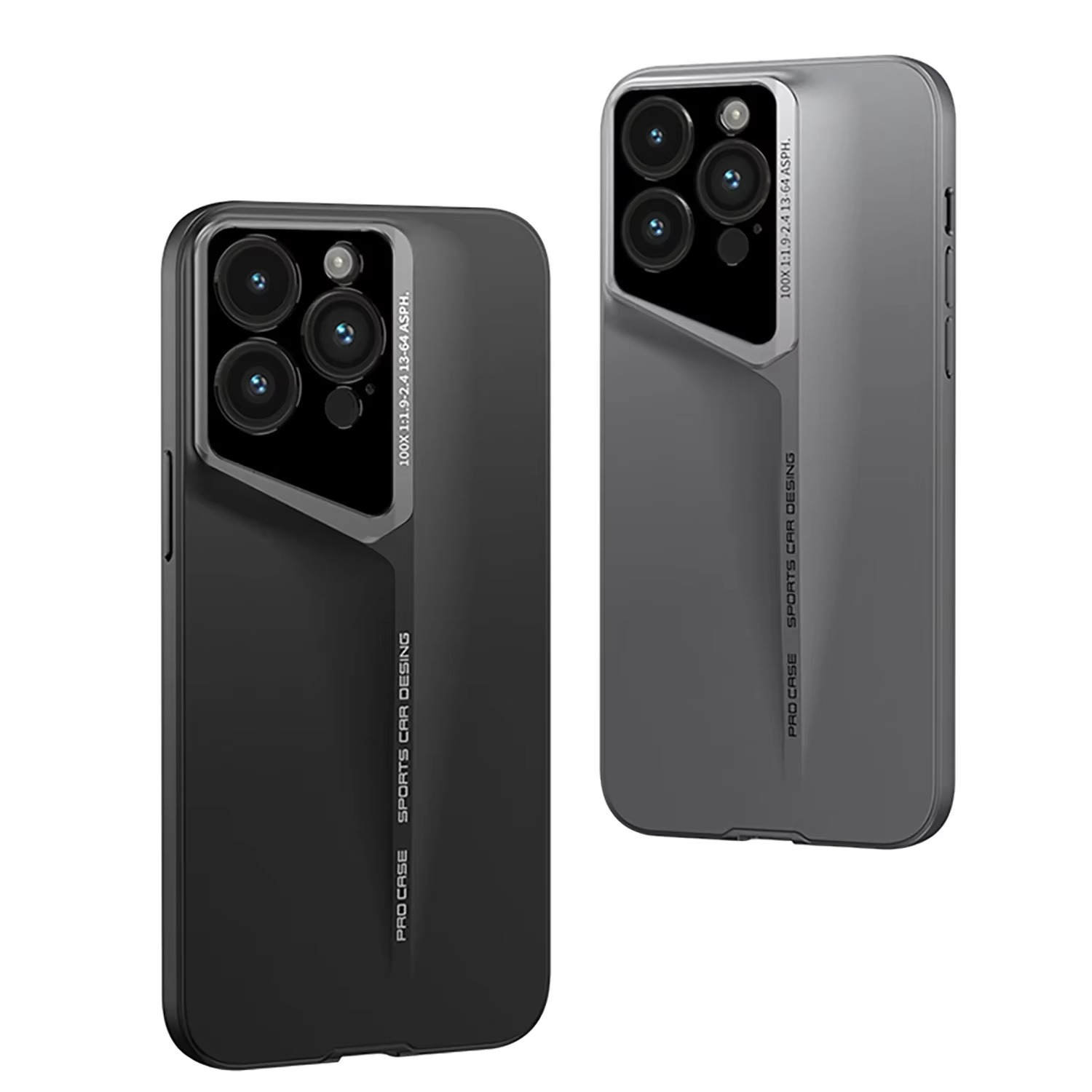 Ultra-Slim iPhone Case — Matte Blade-Texture Hard PC Cover with Frosted Lens Protection, Magnetic Lightweight Non-Slip Design & Drop-Proof Ultra-Thin Profile