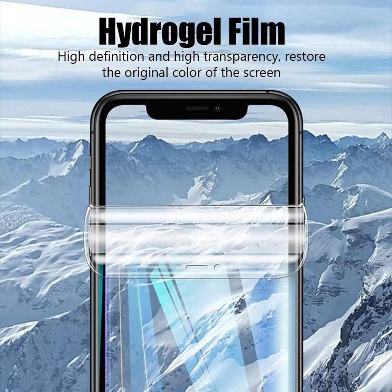 Ultra-Slim iPhone Hydrogel Screen Protector – Flexible Full Cover Protective Film with Smooth Touch Feel, Scratch Resistance & Impact-Absorbing Display Protection