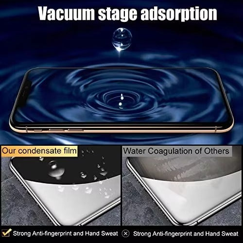 Ultra-Slim iPhone Hydrogel Screen Protector – Flexible Full Cover Protective Film with Smooth Touch Feel, Scratch Resistance & Impact-Absorbing Display Protection