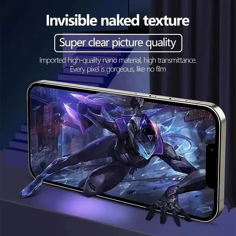 Ultra-Slim iPhone Hydrogel Screen Protector – Flexible Full Cover Protective Film with Smooth Touch Feel, Scratch Resistance & Impact-Absorbing Display Protection