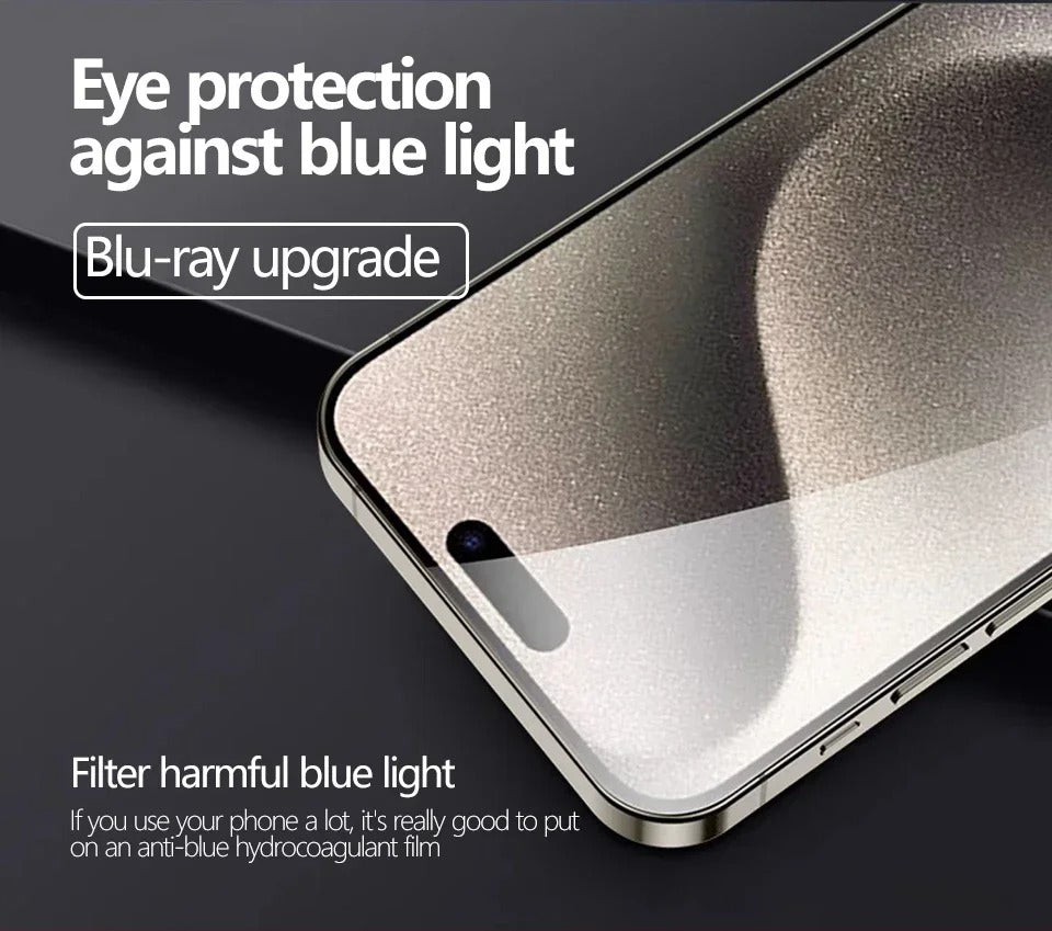 Ultra-Slim iPhone Hydrogel Screen Protector – Flexible Full Cover Protective Film with Smooth Touch Feel, Scratch Resistance & Impact-Absorbing Display Protection