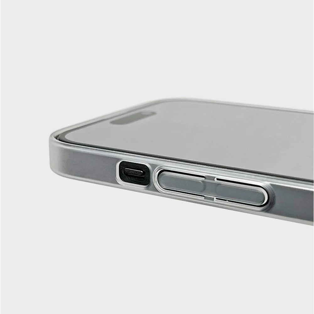 Ultra-Thin iPhone Matte Translucent Case — Silky Skin Slim Hard Cover, Lightweight Shockproof Design, Anti-Fingerprint Scratch-Resistant Clear Finish