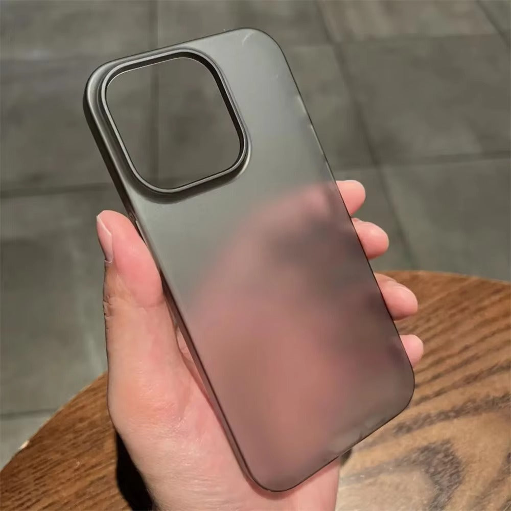 Ultra-Thin iPhone Matte Translucent Case — Silky Skin Slim Hard Cover, Lightweight Shockproof Design, Anti-Fingerprint Scratch-Resistant Clear Finish