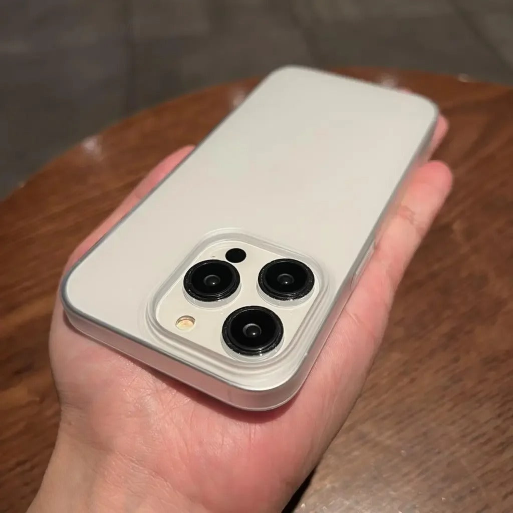 Ultra-Thin iPhone Matte Translucent Case — Silky Skin Slim Hard Cover, Lightweight Shockproof Design, Anti-Fingerprint Scratch-Resistant Clear Finish