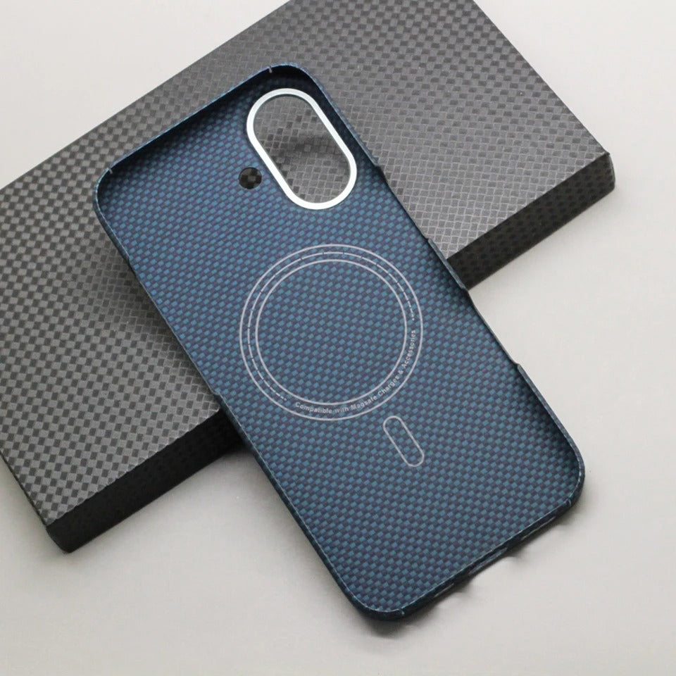 Elite iPhone Case — MagSafe Aramid Carbon Fiber Magnetic Cover with Slim Tough Protection, Anti-Fingerprint Non-Slip Design