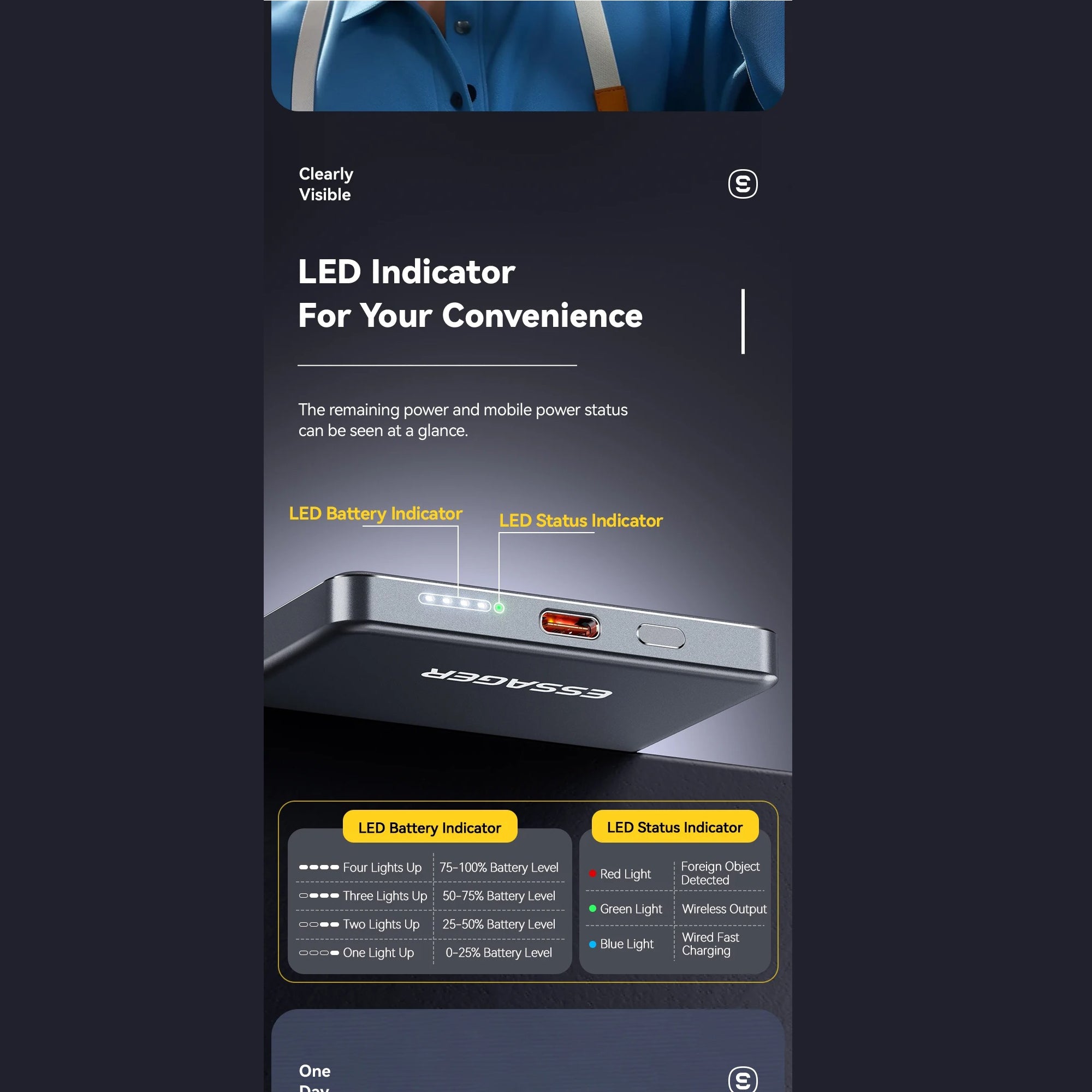 High-Quality Magnetic Wireless Power Bank with 20W Fast Charging, 5000mAh Ultra-Thin Portable Battery & Type-C Input/Output