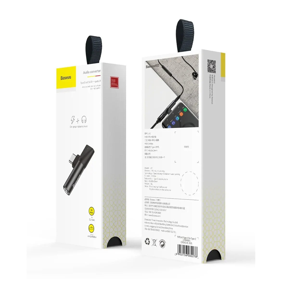 High-Quality USB-C Audio Adapter with 3.5mm AUX Jack, Clear Sound Performance & Portable Plug-and-Play Design