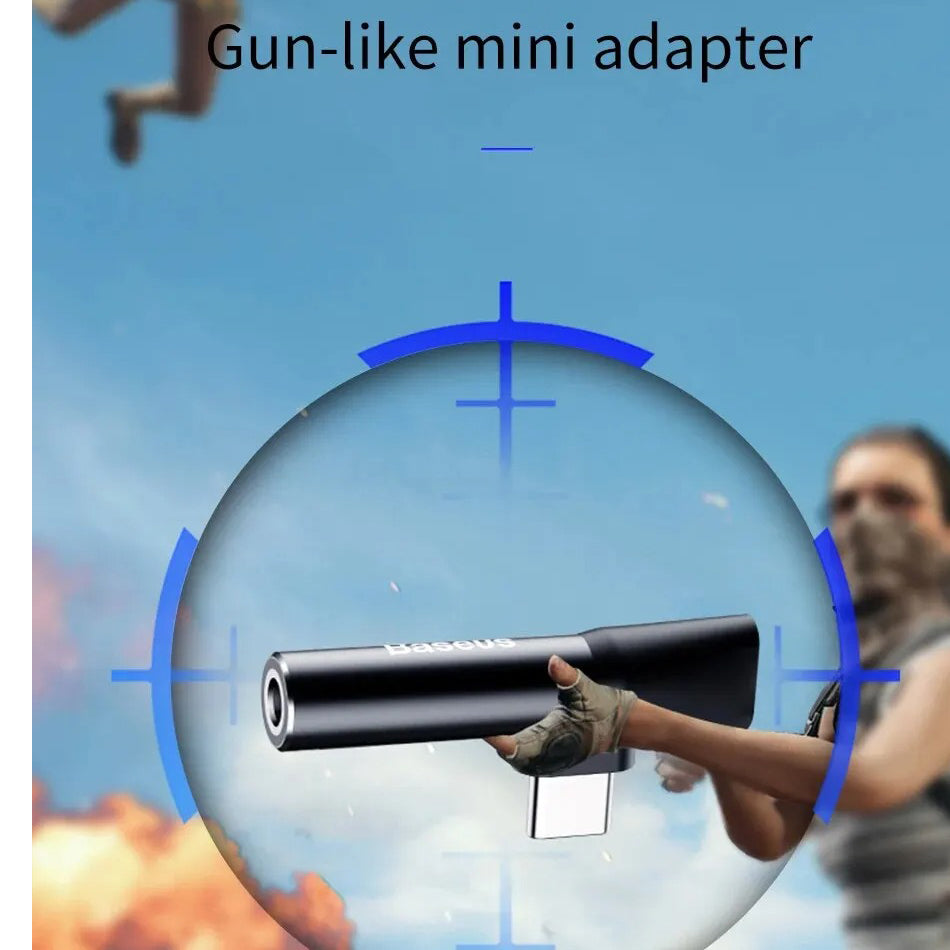 High-Quality USB-C Audio Adapter with 3.5mm AUX Jack, Clear Sound Performance & Portable Plug-and-Play Design