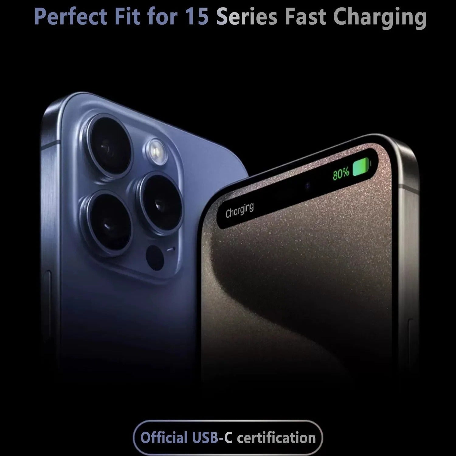 High-Quality USB-C Fast Charging Cable, 60W PD Power Braided Data Cable with 5A Output for Smartphones, Tablets & Laptops