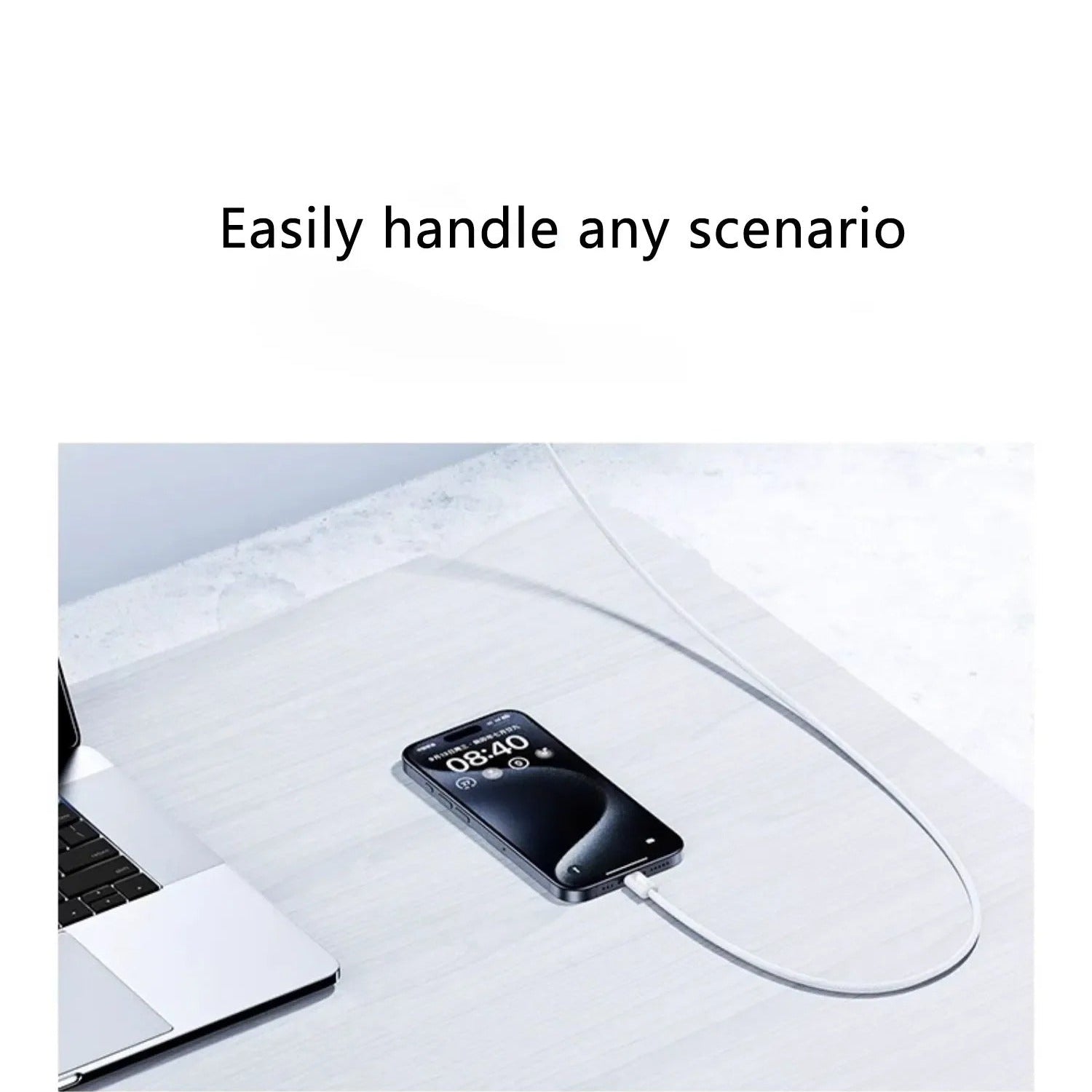 High-Quality USB-C Fast Charging Cable, 60W PD Power Braided Data Cable with 5A Output for Smartphones, Tablets & Laptops