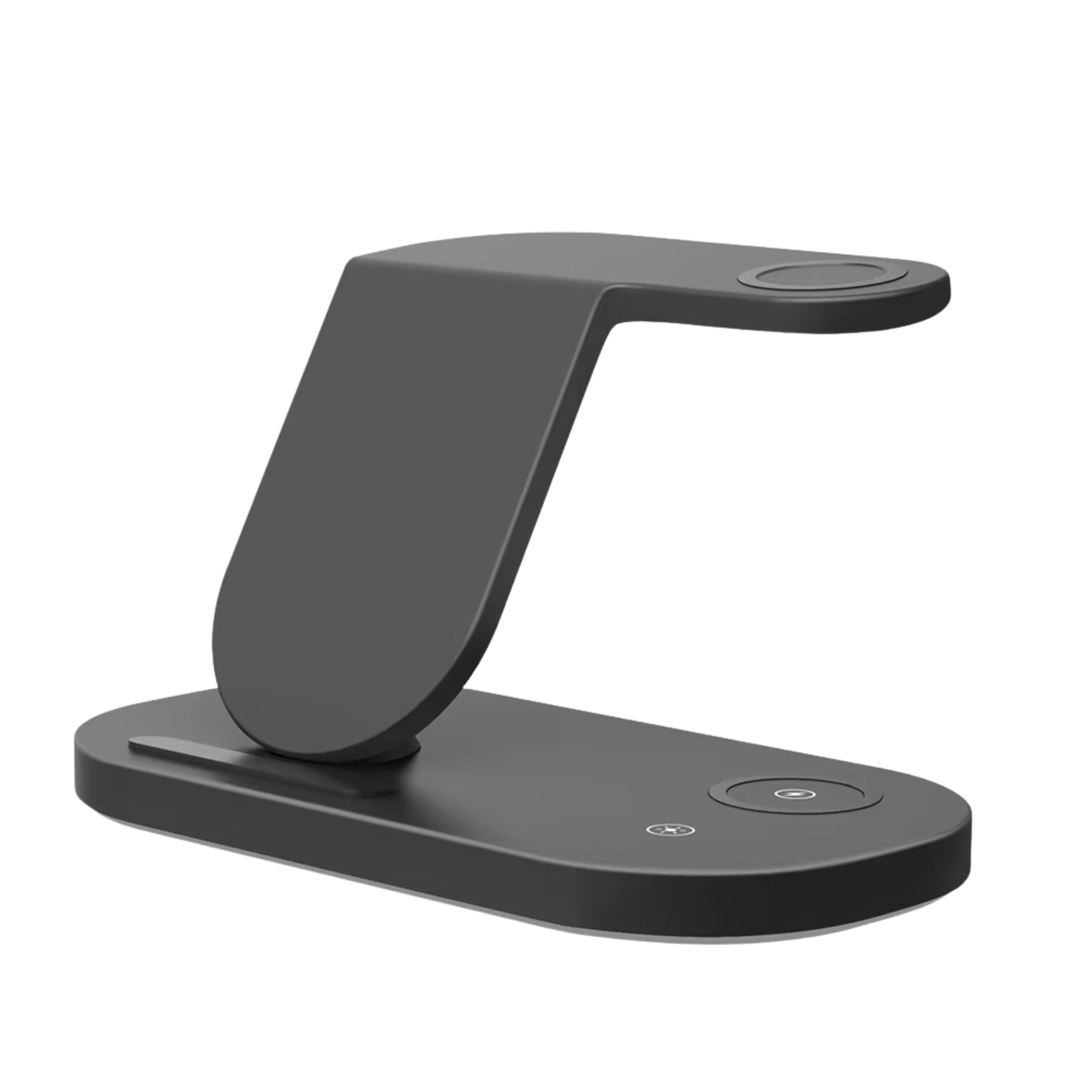 High-Quality Wireless Charging Dock Station, 15W Qi Fast-Charge Stand for Phones, Smart Watches & Earbuds with LED Indicator and Magnetic Holder