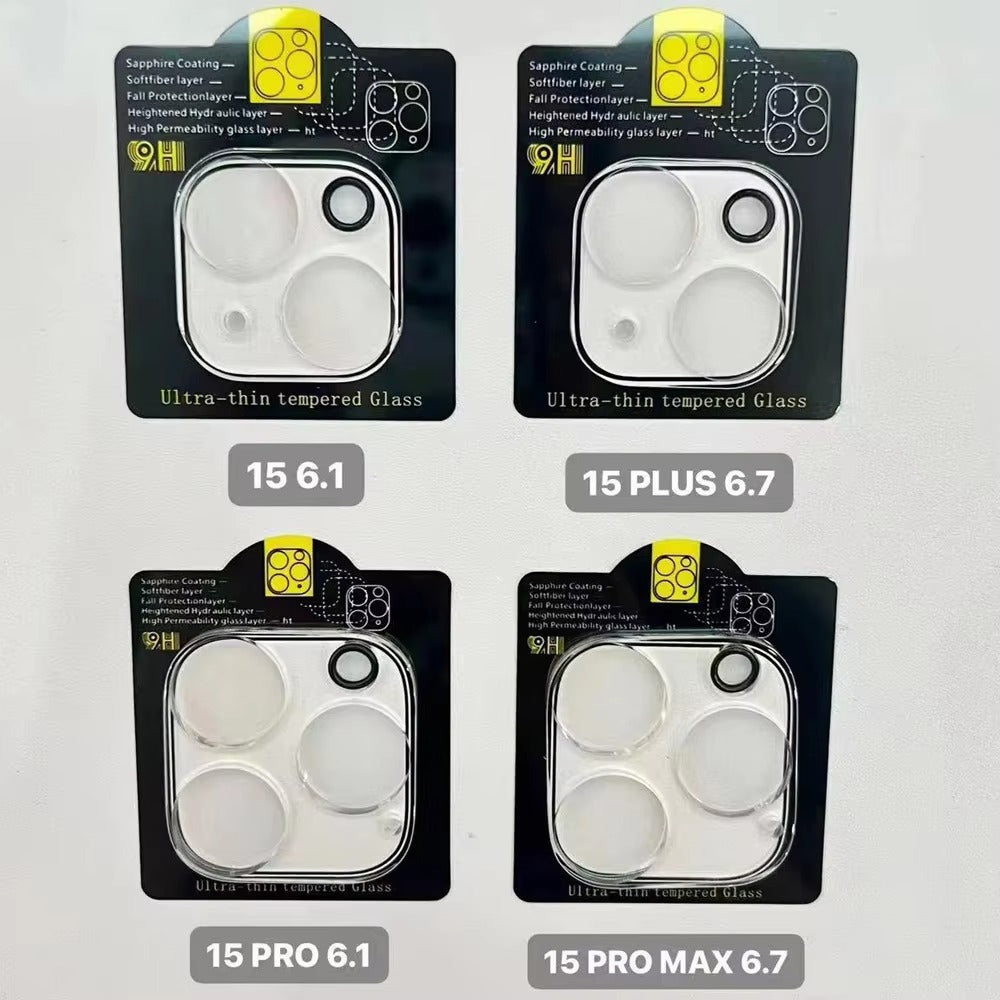 High-Quality iPhone Camera Lens Film Protector, Clear Tempered Glass Coverage with Scratch Resistance, Shatter Protection & Precision Fit