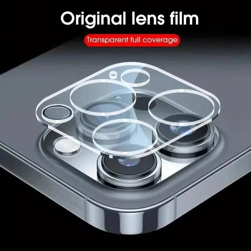 High-Quality iPhone Camera Lens Film Protector, Clear Tempered Glass Coverage with Scratch Resistance, Shatter Protection & Precision Fit