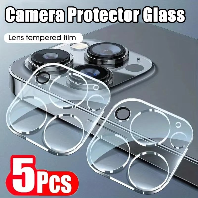 High-Quality iPhone Camera Lens Protector Glass, Clear Tempered Glass Coverage with Scratch Resistance, Shatter Protection & Precision Fit