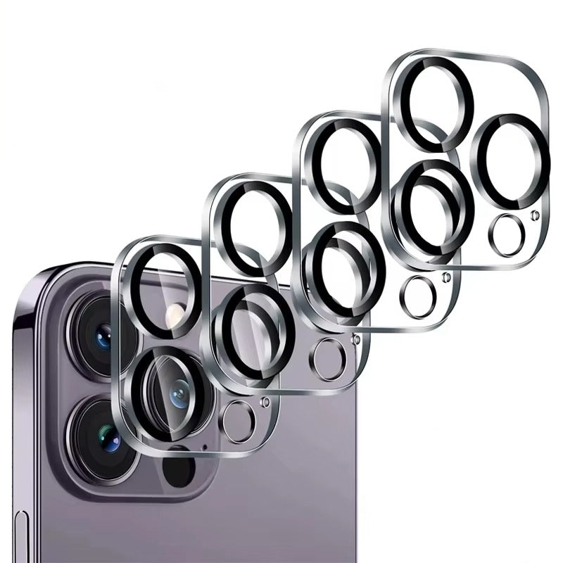 High-Quality iPhone HD Camera Lens Glass Protector, Clear Tempered Glass Film with Full Coverage, Scratch Resistance & Shatter Protection