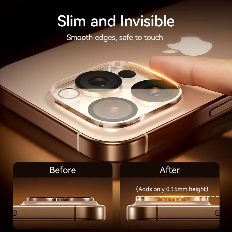 High-Quality iPhone HD Camera Lens Protector, Tempered Glass with Full Coverage, Scratch Resistance, High Light Transmission & Shatter Protection