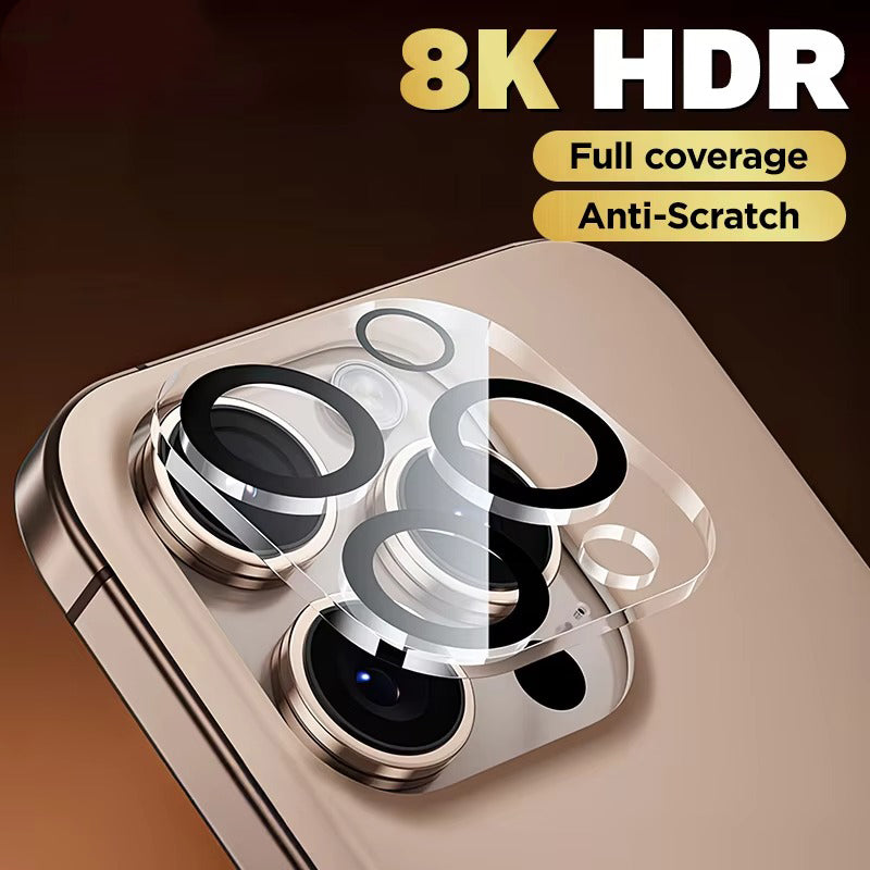 High-Quality iPhone HD Camera Lens Protector, Tempered Glass with Full Coverage, Scratch Resistance, High Light Transmission & Shatter Protection