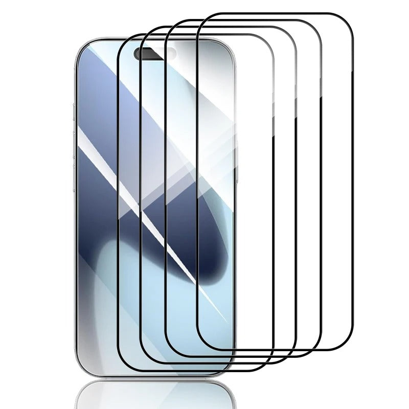High-Quality iPhone HD Clear Tempered Glass Screen Protector – Full-Screen Display Protection, Smooth Touch Clarity, Fingerprint Resistance & Shatter Defense