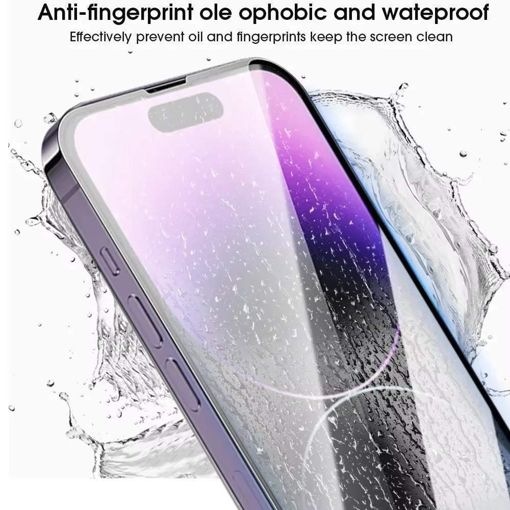 High-Quality iPhone HD Clear Tempered Glass Screen Protector – Full-Screen Display Protection, Smooth Touch Clarity, Fingerprint Resistance & Shatter Defense
