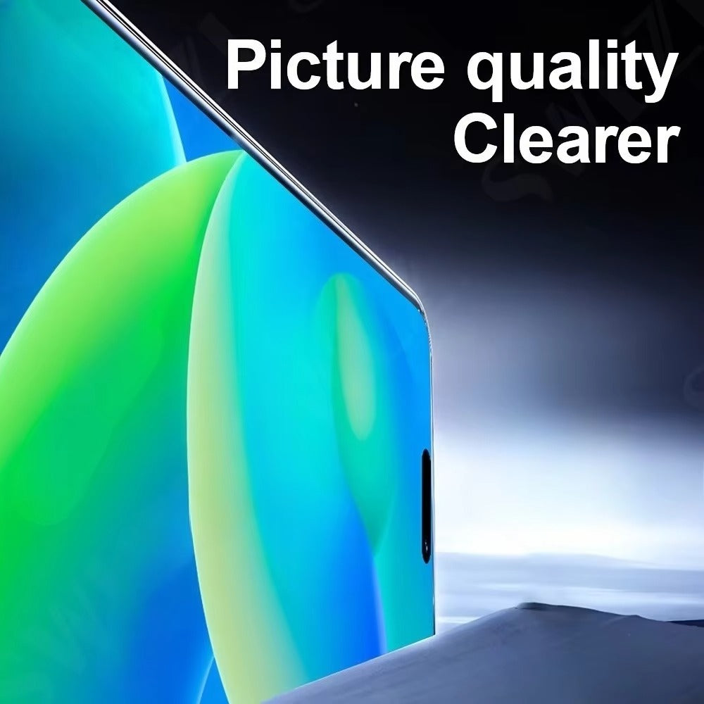 High-Quality iPhone HD Tempered Glass Screen Protector – Clear Front Protection, Anti-Fingerprint, Anti-Scratch & Shatter-Resistant Glass