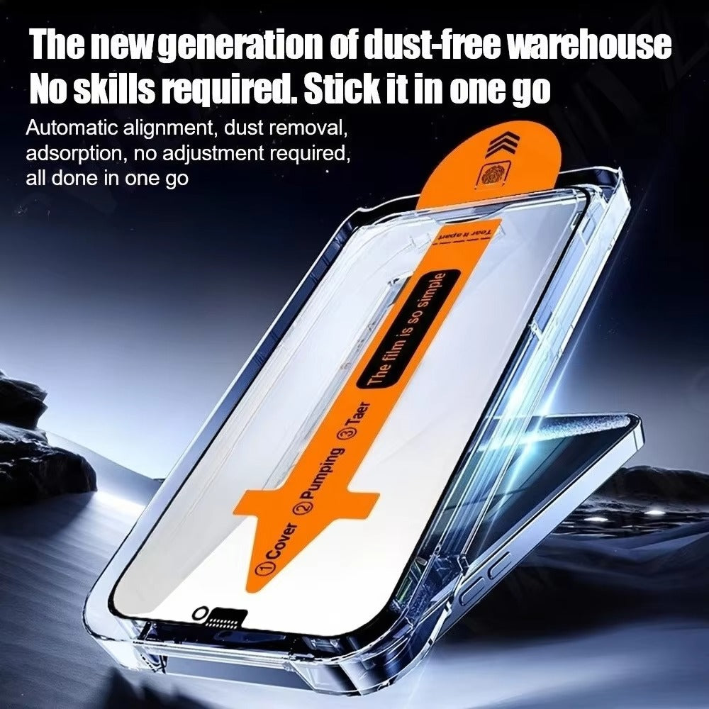 High-Quality iPhone HD Tempered Glass Screen Protector – Clear Front Protection, Anti-Fingerprint, Anti-Scratch & Shatter-Resistant Glass