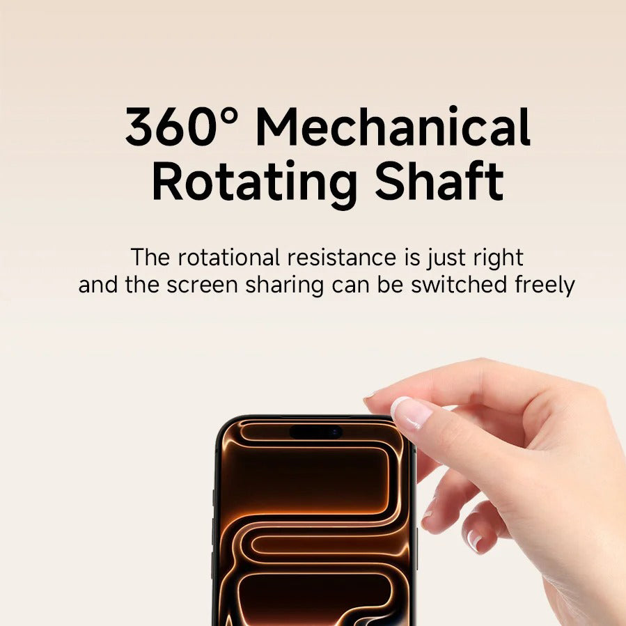 High-Quality iPhone MagSafe Magnetic Desk Phone Stand, 360° Rotating Aluminum Holder with Height Adjustment & Foldable Stable Base